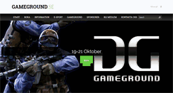 Desktop Screenshot of gameground.se