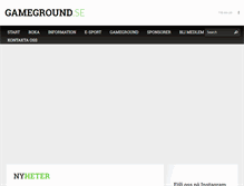 Tablet Screenshot of gameground.se